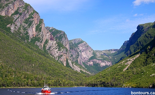 Western Brook Pond in Gros Morne National Park by Bon Tours