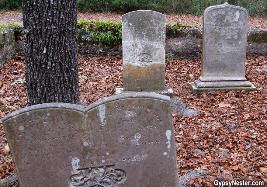 Tombstones at the Chapel of Ease in Helena, South Carolina