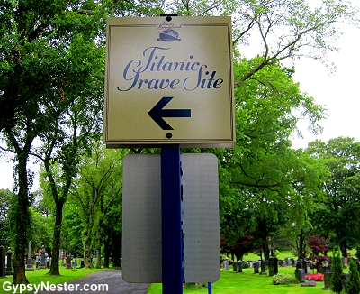 The Titanic Cemetery in Halifax, Nova Scotia