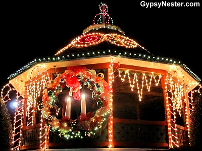 Christmas decorations in Helen, Georgia