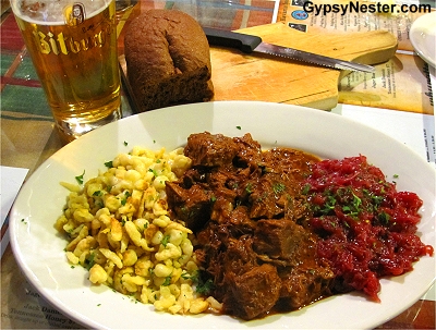 Goulash at The Old Bavaria Inn in Helen, Georgia