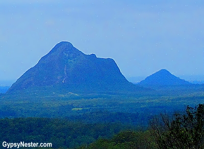The Glasshouse Mountains in the Hinterlands of Queensland, Australia