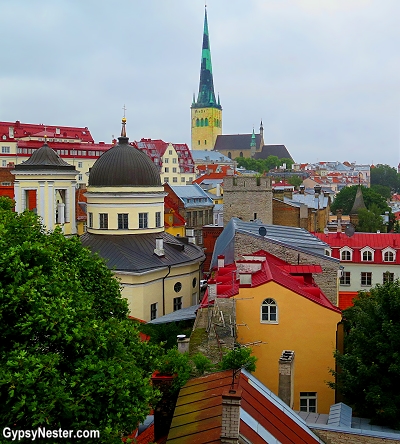 The steeple of Tallinn, Estonia's St. Olaf's church was once the tallest building in the world