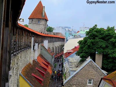 The city wall in Tallinn, Estonia