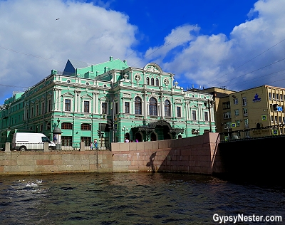 Cruising the canals of St. Petersburg, Russia