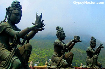 Bronze Devas at Tian Tan Buddha, Hong Kong