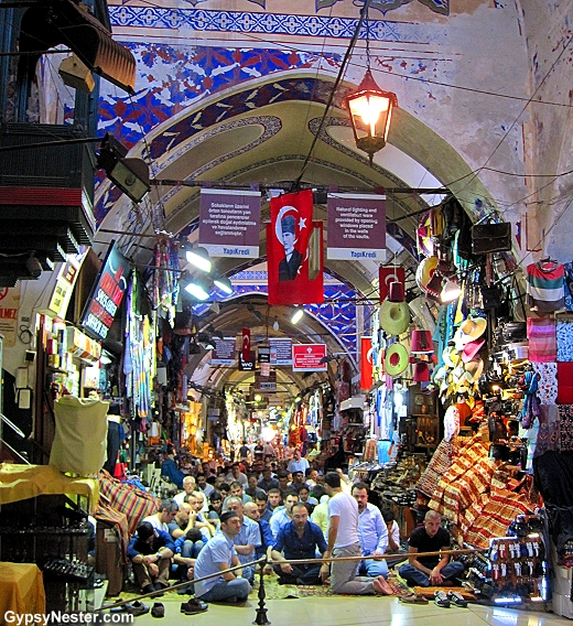 Preparing for prayers in the Grand Bazaar, Istanbul, Turkey