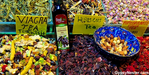 Viagra tea in the Grand Bazaar of Istanbul, Turkey