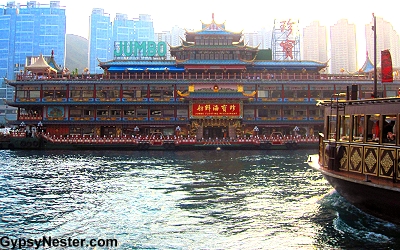 Jumbo Floating Restaurant from the dingy