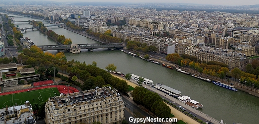 The view of Paris from the Eiffel Tower!