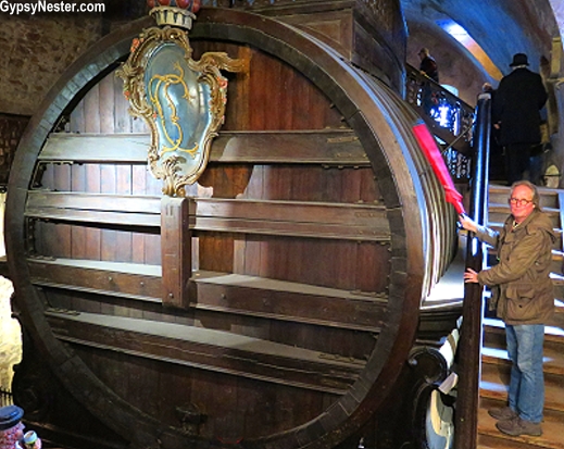 The world's largest wine barrel in Heildelberg, Germany
