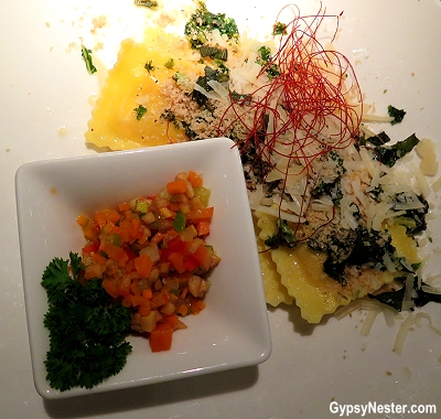 Delicious dinner aboard Viking River Cruise's Odin