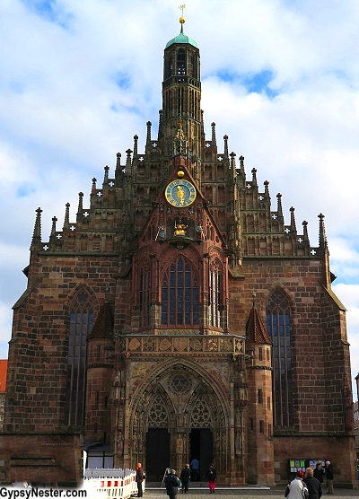 The clock in Nuremberg, Germany