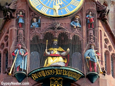 The clock in Neremberg, Germany