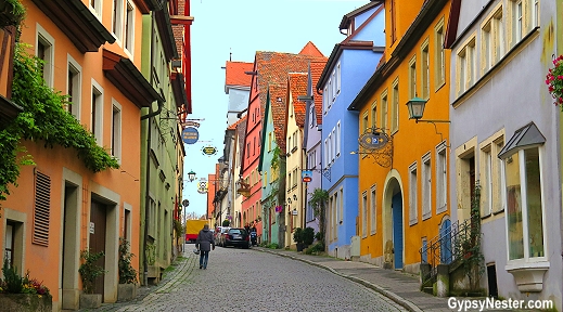Colorful buildings in Rothemburg, Germany