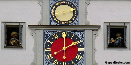 The underwhelming clock in Rothemburg, Germany