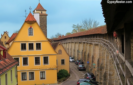 The city wall of Rothemburg, Germany