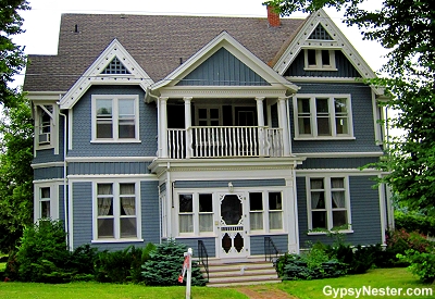 A fox house in Summerside, Prince Edward Island