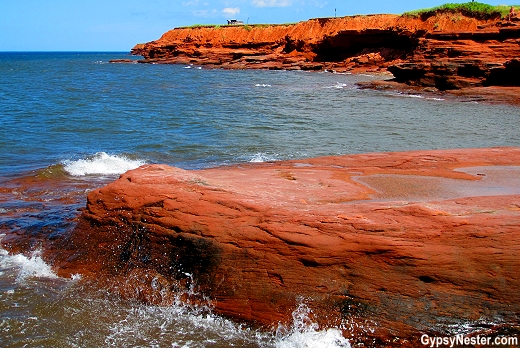 The stunning red cliffs of Prince Edward Island