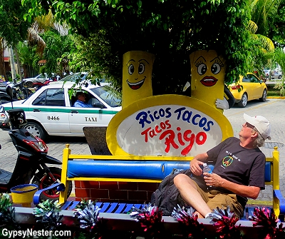 Tacos Rigos in Cancun specializes in tacos de cabeza or head tacos