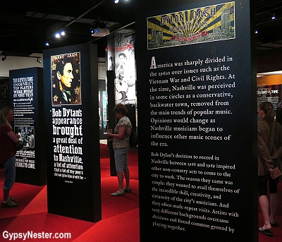 Dylan, Cash and the Nashville Cats exhibit at the Country Music Hall of Fame in Nashville