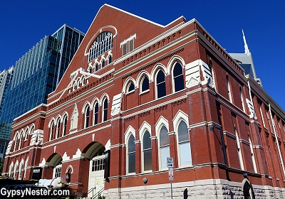 The former Grand Ole Opry at the Ryman Auditorium in Nashvile, Tennessee