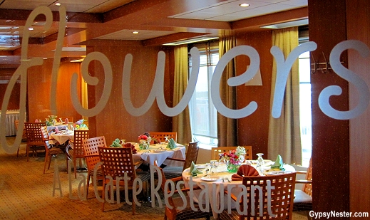 The restaurant Floweres on Marine Atlanic's Atlantic Vision