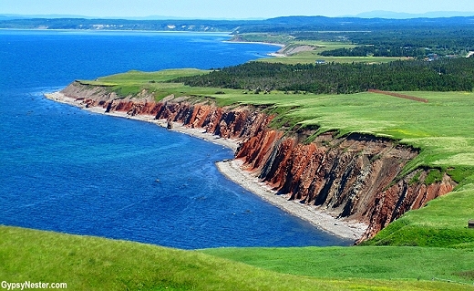 Stunning sea cliffs on the Gulf of St. Lawrence, Newfoundland