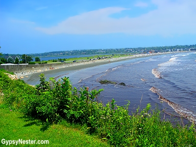 The beach in Newport, Rhode Island