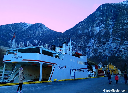 Our ship, Fjord1, picks us up in Flam to take us through the Fjords on the Norway in a Nutshell tour