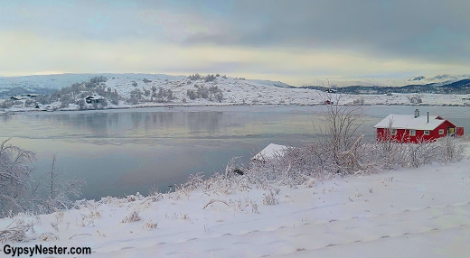 Winter scene on the Norway in a Nutshell tour from Oslo to Bergen