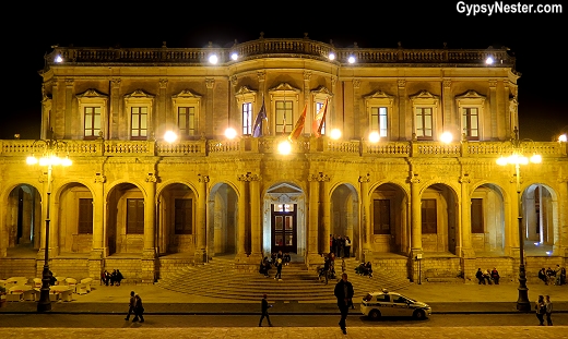 Palazzo Ducezio or Town Hall in Noto, Sicily, Italy