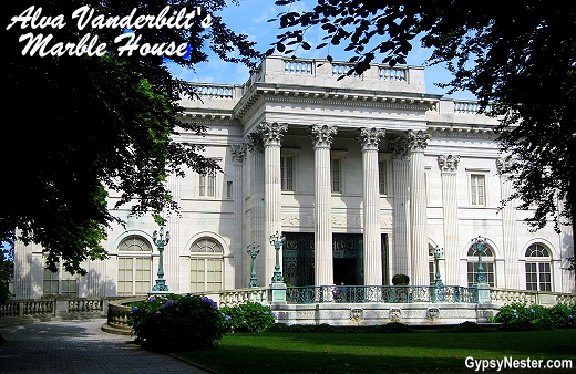 Alva Vanderbilt's Marble House in Newport, Rhode Island