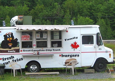 Chip truck in Canada