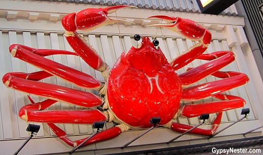 Crab sign in The Dōtonbori in Osaka, Japan