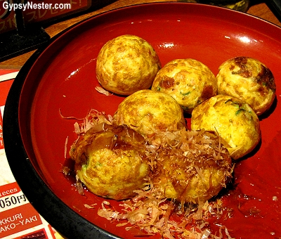 Takoyaki in Osaka, Japan