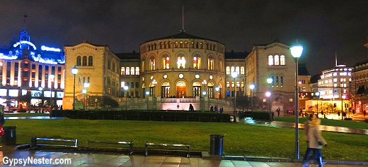 Stortinget, the Parliament Building in Oslo, Norway