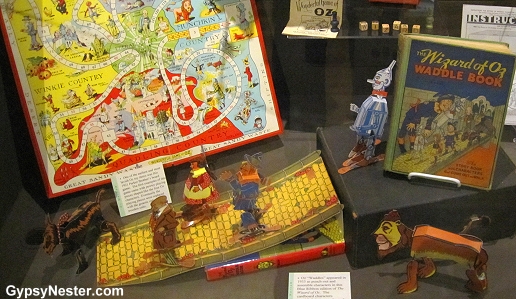 Waddle books and games at The Oz Museum in Wamego, Kansas