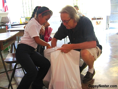 Delivering school supplies in Costa Rica with Pack for a Purpose