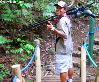 Our favorite guide at Parador Resort in Costa Rica, Danny, brought the jungle to life for us. Carrying a pair of binoculuars, a tripoded telescope, and a crazy-keen ear for animal sounds, Danny giddily pointed out the abundace of wonders we walked by just hours earier