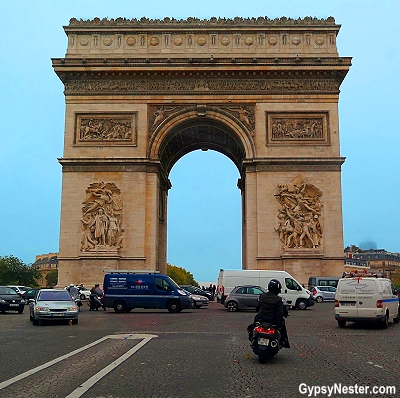 The Arc de Triomphe in Paris, France - GypsyNester.com