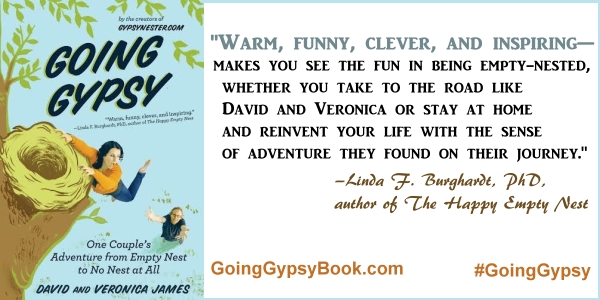 Warm, funny, clever, and inspiring... Going Gypsy: One Couple's Adventure from Empty Nest to No Nest at All - http://goinggypsybook.com #GoingGypsy