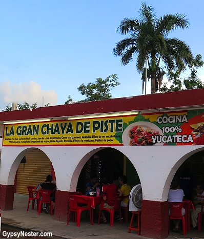 Our favorite restaurant in Piste, Mexico