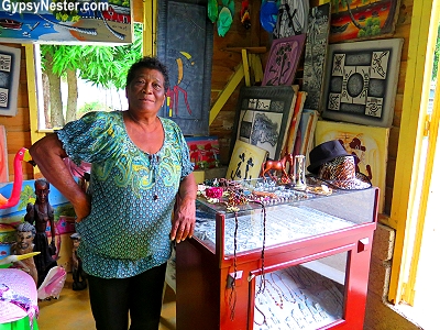 A gift shop in the Dominican Republic