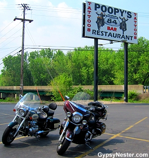 Poopy's Biker Bar in Savanna, Illinois