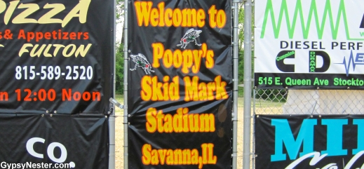 Skid Mark Stadium at Poopy's in Savanna, Illinois