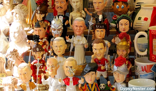 Pope Bobbleheads in Italy