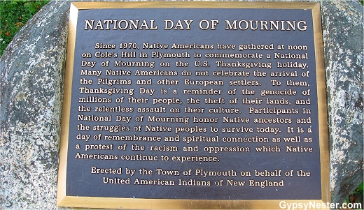 Plaque commemorating the National Day of Mourning