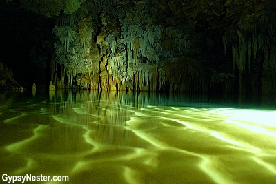 Rio Secreto, underwater cave near Playa del Carmen, Mexico