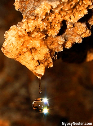 Dripping water in Rio Secreto Mexico